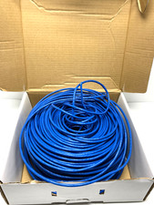 CAT5e CABLE  WIRE BULK ETHERNET NETWORK BLUE 24AWG Almost full box CMG  picture