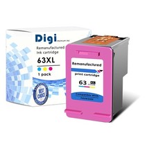 1PK 63XL refilled Color Ink Cartridge for HP OfficeJet 3830 3831 DeskJet 1112 US picture