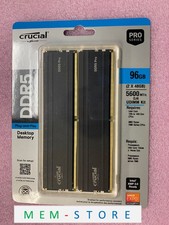 Crucial Pro CP2K48G56C46U5 96GB Kit 2x48GB DDR5 5600MHz UDIMM Desktop RAM Memory picture