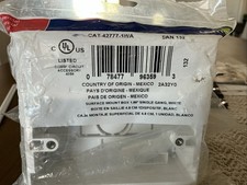 Leviton 42777-1WA Surface Mount Backbox, Single Gang, White, Box Depth Is 1.89 picture