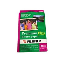 NEW Fujifilm Premium Plus Photo Paper 60 Glossy Sheets 4 X 6” Works W All Inkjet picture