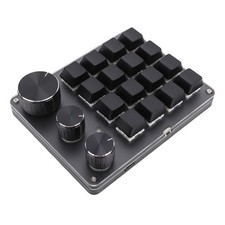 YUEHISY Macro Pad, 16 Key Programmable Keypad with 3 Custom Knobs & 3 Layers picture