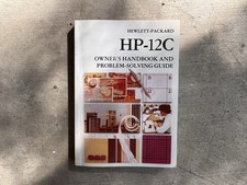 Hewlett-Packard HP-12C Calculator Owner's Handbook Problem-Solving Guide 3/1982 picture