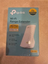 TP-Link RE200 AC750 Dual Band Wi-Fi Range Extender Access Point Mode White - New picture