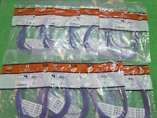 OM4 LC/UPC- LC/UPC Fiber Patch MM Duplex Purple 50/125  18 FT LOT OF 10 PCS NEW picture