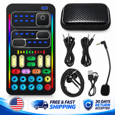 I9 Mini Live Audio Sound Card Voice Changer Mic Headset Recording Kit picture