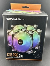 Darkflash cf8 Pro 5in1 Gorgeous Light A-RGB Cooling Fan 5 Pack New Open Box picture