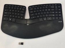 Microsoft Sculpt Ergonomic Wireless Keyboard Model 1559 w/ USB Dongle (Tested) picture