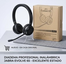 Jabra Evolve 65 Wireless Bluetooth On-Ear Headset Boom Mic, Black, Double picture