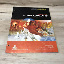 MISSILE COMMAND : Original ATARI 400/800 Computer Game Manual picture