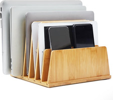 Bamboo Multi Device Organizer, 6 Slots picture
