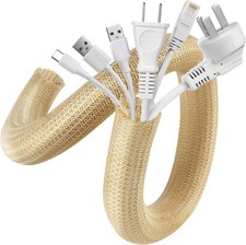AGPTEK Cable Sleeve, 2 Pack 5ft - 1.2 Inch Cable Management, Desk Cord Cover ... picture