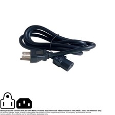 Cable AC Power Cord NEMA 5-15P IEC C13 Computer PC 16AWG  5FT SJT 300V picture