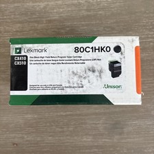 Genuine LEXMARK 80C1HK0 High Yield BLACK TONER For CX410 CX510 Printers Sealed picture
