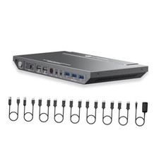 AV Access 8K@60Hz DisplayPort KVM Switch 2 Monitors 2 Computers 2.3 picture