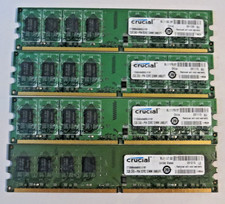 8GB Kit 4x2GB DDR2 800MHz PC2-6400 Desktop RAM Crucial CT25664AA800 Quad Set picture