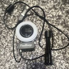PixelForge 1080p USB 2.0 Clip-On Webcam w/ Ring Light, Mic, 30fps Black/White picture
