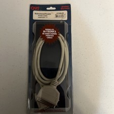 QVS 6FT CC308-06 BIDIRECTIONAL Bi-tropics PARRALLEL Printer CABLE New picture
