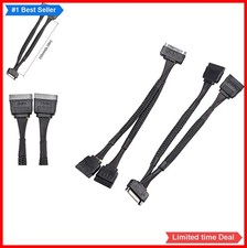 SATA Power Splitter Cable 2 Pack 15 Pin Male to 2x15 Pin Female 6 Inch Hard picture