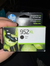 HP 952XL Black Ink Cartridge F6U19AN High Yield Genuine OEM New Sealed Exp 2027 picture