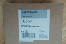 05-2023 NEW EPSON T6367 Light Black Ink 700ml for Stylus Pro 7890/7900/9890/9900 picture