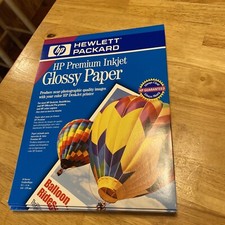 HP Premium Inkjet Glossy Paper Lot Vintage New This Is For 9 Packs Of 10 Sheets picture