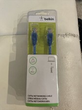 Belkin Cat5e Networking Cable 2M 6.6ft Blue Ethernet Cable 1 Gbps picture