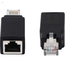 Cat5/Cat6 Compatible RJ45 Ethernet Crossover Adapter 2-Pack - High Quality 8P8C picture