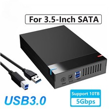 3.5 Inch SATA HDD Enclosure USB 3.0 External Hard Drive Case Supports 10TB picture