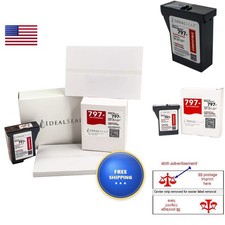 IDEALSEAL Red Ink Cartridge 100 Labels for pb 797-0 797-m k7mo k700 picture