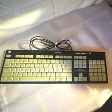 Vintage Compaq 5137 5188-0989 PS/2 Wired Multimedia Keyboard Black UNTESTED picture