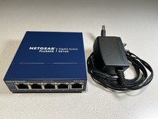Netgear ProSAFE 5 Port Gigabit Switch Model GS105v5 with Power Adapter picture