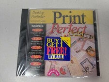 Print Perfect Gold CD SEALED Windows 95 Windows 98 picture