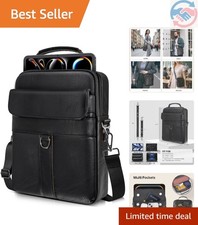 13 Inch Laptop Shoulder Bag Leather Carrying Case for Macbook Air 13