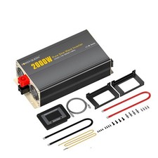 Power Queen 12V 2KW Pure Sine Wave Inverter For LFP, GEL, AGM, SLA Batteries picture
