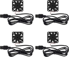 4 Pack USB Brushless Cooling Fan 40mm High Performance DC 5V Speed 4200 RPM f... picture