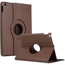 Leather Flip 360° Rotating Portfolio Case Cover for iPad Air 1/Air 2 BROWN picture