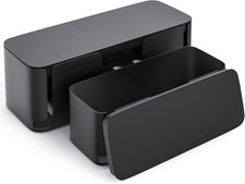 YECAYE 2 Pack Cable Management Box, Pet Friendly Cable Box Organizer for Home & picture