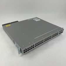 Cisco WS-C3850-48U-S 48-Port Gigabit UPoE Switch 2x PSU V06 Tested & Reset picture