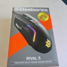 SteelSeries Rival 5 Optical Gaming Mouse - Matte Black, Brand New Sealed picture