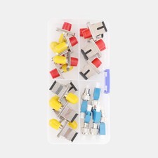 20PCS Fiber Optic Coupler Kit, Fiber Adapter Kit for FC/SC to ST/SC/LC Connector picture