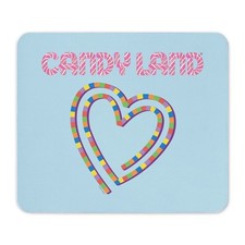 CafePress Candy Land Rainbow Heart Mousepad  (1203621700) picture