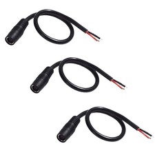 3PCS DC7909 Dc8Mm Power Cable, 12V 24V DC 8Mm Female Plug to Bare Wire Open End picture
