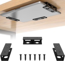 Under Desk Laptop Mount with Anti-Scratch Felt Board and Durable Shelf for Stora picture