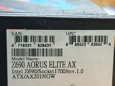 Read Description Gigabyte Z690 Aorus Elite AX Intel LGA 1700 ATX DDR5 picture