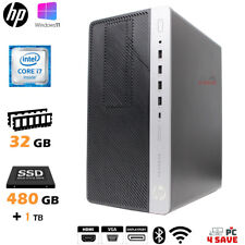 HP i7 CPU Desktop PC 32GB RAM 480GB SSD + 1TB HDMI WiFi BT 600 G3 MT Windows 11 picture