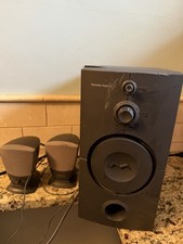 HARMON KARDON HK395 COMPUTER SPEAKERS SYSTEM TWO SPEAKERS & SUBWOOFER - Tested picture