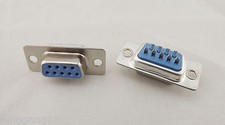 10x DB9 D-SUB 9 Pin RS232 Serial Female Socket PCB Solder Type Connector PC Use picture