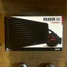 NZXT Kraken X61 280mm AIO Liquid CPU Cooler Fans Black picture