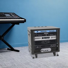 9U Rolling Server Rack Locking Network Cabinet Box Data Enclosure picture